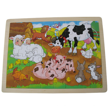 Puzzle pédagogique puzzle en bois (34681)